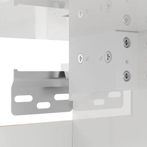 Hochglanz Weiß TV-Wandschrank 30,5x30 cm