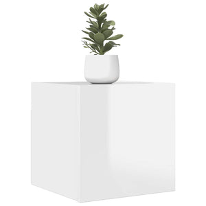 Hochglanz Weiß TV-Wandschrank 30,5x30 cm