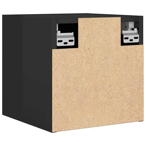 Hochglanz TV-Wandschrank Schwarz 30,5 cm