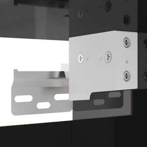 Hochglanz TV-Wandschrank Schwarz 30,5 cm
