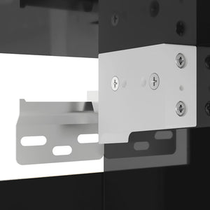 TV-Wandschränke Schwarz Hochglanz, 2er-Set
