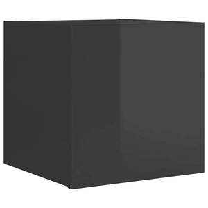 TV-Wandschrank, Hochglanz Grau, 30,5 cm