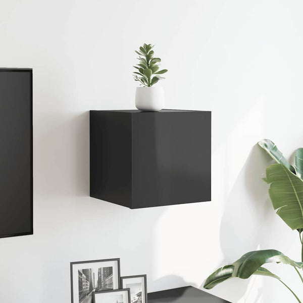 TV-Wandschrank, Hochglanz Grau, 30,5 cm