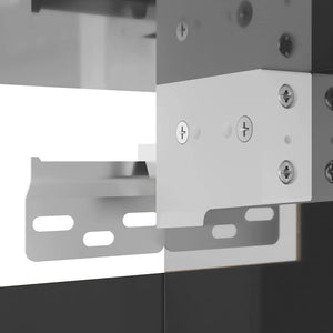 TV-Wandschränke, Hochglanz-Grau, 2er-Set