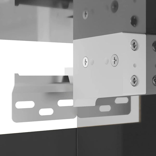 TV-Wandschränke, Hochglanz-Grau, 2er-Set