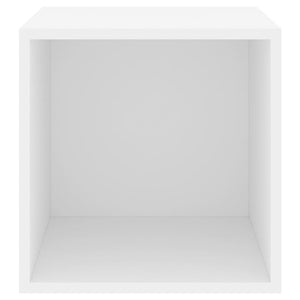 Weiße Wandschränke, 4er-Set, 37x37x37 cm
