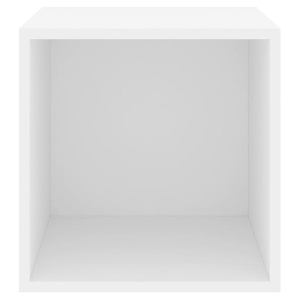 Weiße Wandschränke, 4er-Set, 37x37x37 cm