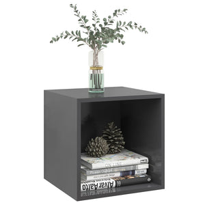 Grauer Wandschrank 37x37x37 cm