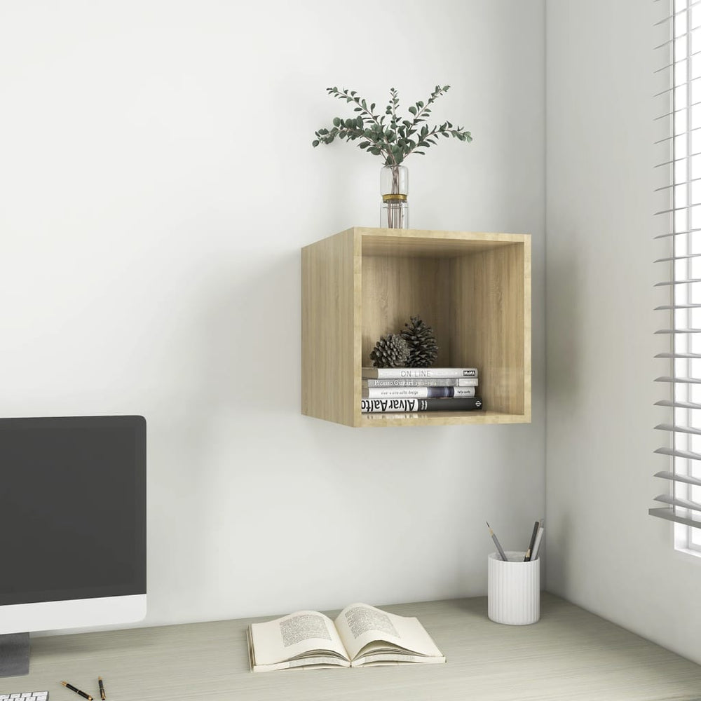 vidaXL Meuble Haut Chêne Sonoma 37x37x37 cm Bois d'ingénierie