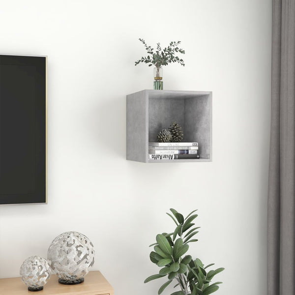 Wandschrank Betongrau 37x37 cm