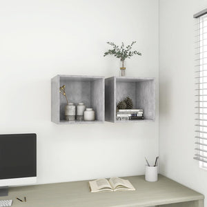 Wandschrank Betongrau 37x37 cm