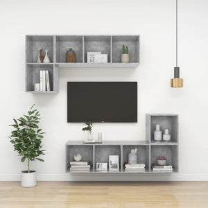 Wandschrank Betongrau 37x37 cm