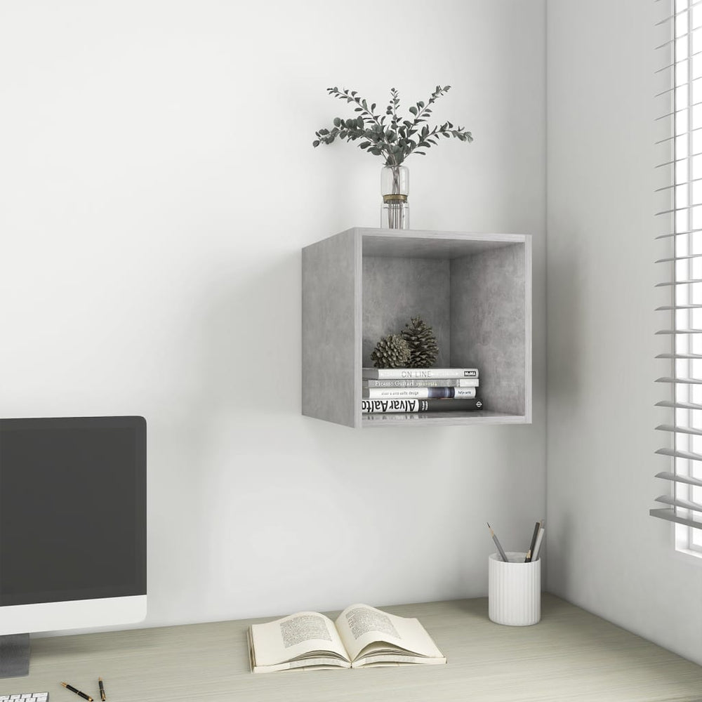 Wandschrank Betongrau 37x37 cm