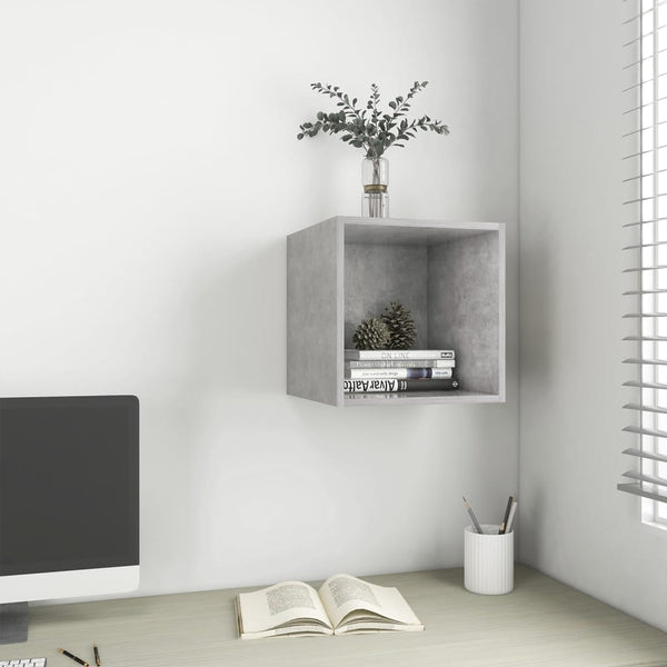 Wandschrank Betongrau 37x37 cm