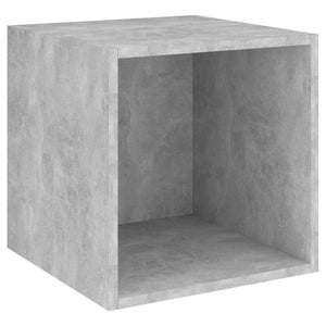 Wandschränke 4er Set Betongrau 37x37 cm
