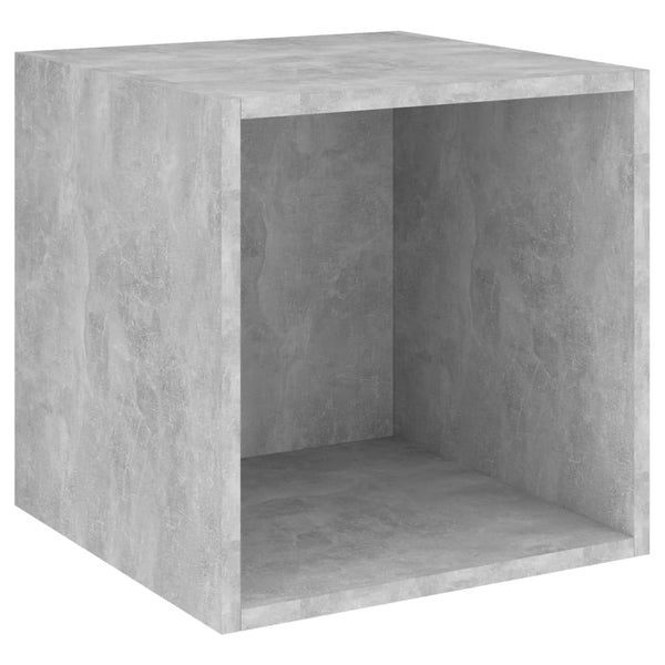 Wandschränke 4er Set Betongrau 37x37 cm