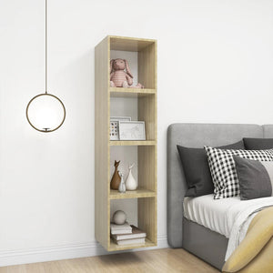 Wandschrank Weiß Sonoma-Eiche 37x37x37 cm