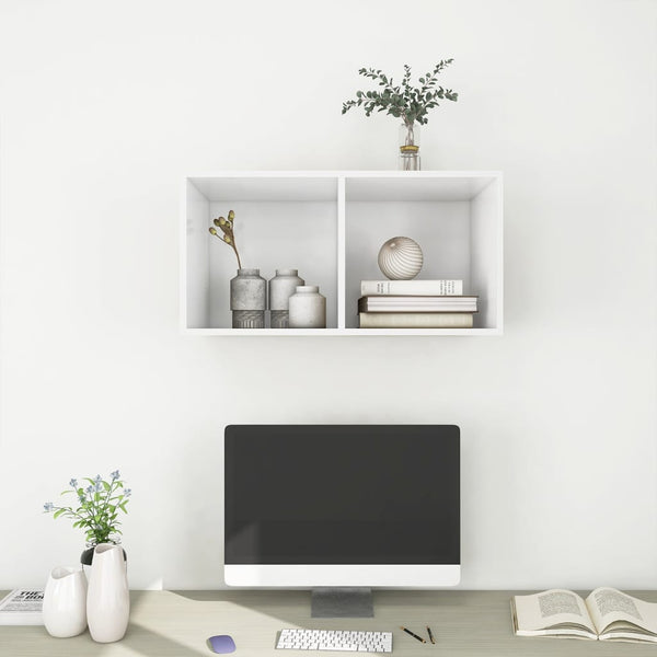 TV-Wandschrank Weiß, 37x37x72 cm