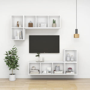 TV-Wandschrank Weiß, 37x37x72 cm