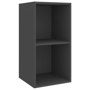 Grauer TV-Wandschrank 37x72 cm