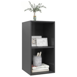 Grauer TV-Wandschrank 37x72 cm