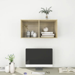 TV-Wandschrank Sonoma-Eiche 37x72 cm