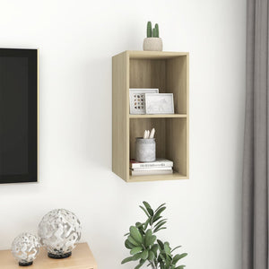 TV-Wandschrank Sonoma-Eiche 37x72 cm
