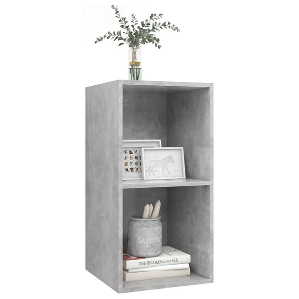 TV-Wandschrank Betongrau 37x37x72 cm