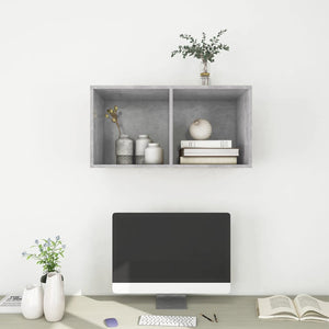 TV-Wandschrank Betongrau 37x37x72 cm