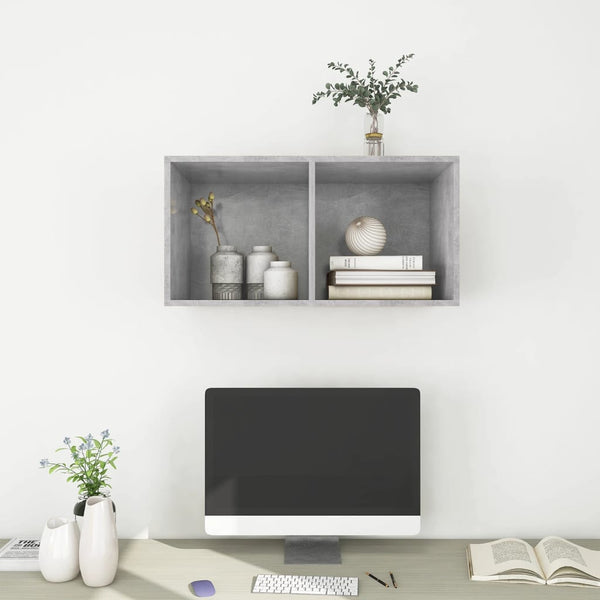 TV-Wandschrank Betongrau 37x37x72 cm