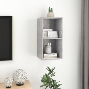 TV-Wandschrank Betongrau 37x37x72 cm