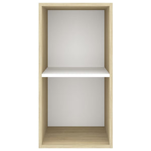 TV-Wandschrank Sonoma Eiche/Weiß 37x72 cm