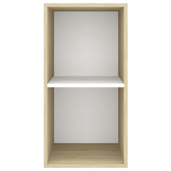 TV-Wandschrank Sonoma Eiche/Weiß 37x72 cm