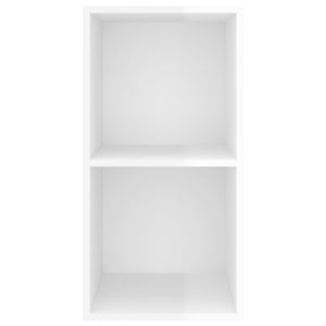 TV-Wandschrank, Hochglanz Weiß, 37x72 cm