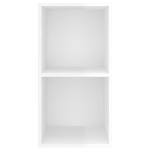 TV-Wandschrank, Hochglanz Weiß, 37x72 cm