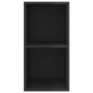 TV-Wandschrank, Hochglanz Schwarz, 37x72 cm