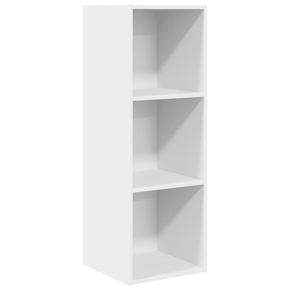 vidaXL Meuble TV mural Blanc 37x37x107 cm Bois d'ingénierie
