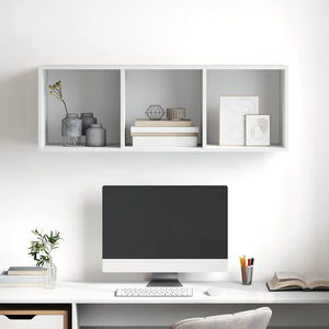 Weißer TV-Wandschrank 37x37x107 cm