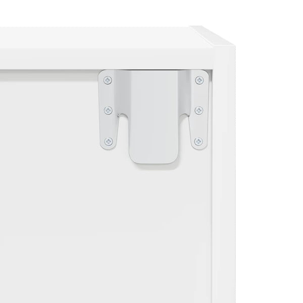 Weißer TV-Wandschrank 37x37x107 cm