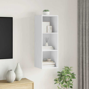 Weißer TV-Wandschrank 37x37x107 cm
