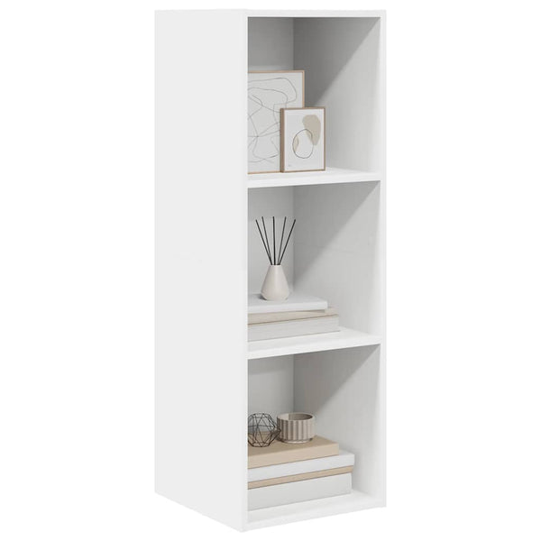 Weißer TV-Wandschrank 37x37x107 cm