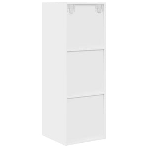 Weißer TV-Wandschrank 37x37x107 cm
