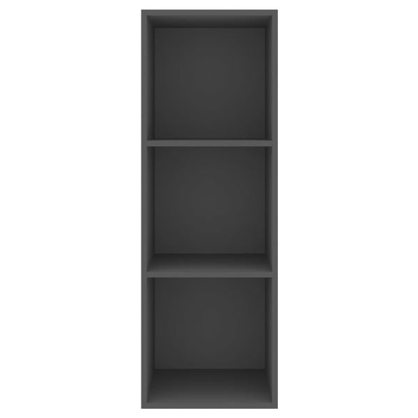 Grauer TV-Wandschrank 37x37x107 cm