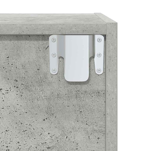 TV-Wandschrank Betongrau 37x37x107 cm