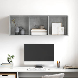 TV-Wandschrank Betongrau 37x37x107 cm