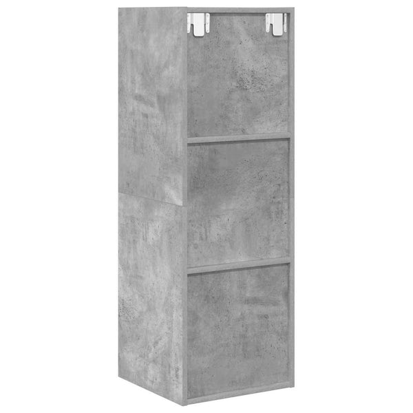 TV-Wandschrank Betongrau 37x37x107 cm