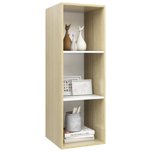 TV-Wandschrank Sonoma Eiche/Weiß