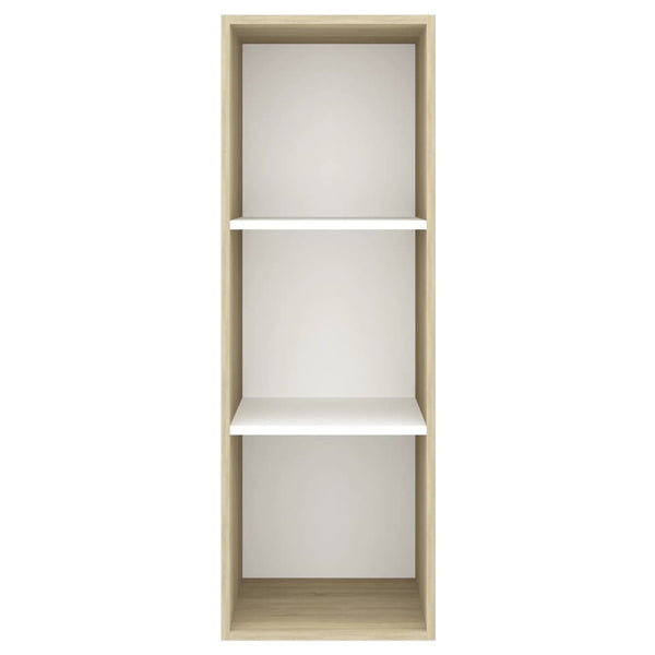 TV-Wandschrank Sonoma Eiche/Weiß