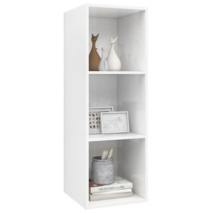 Hochglanz Weiß TV-Wandschrank 37x107 cm
