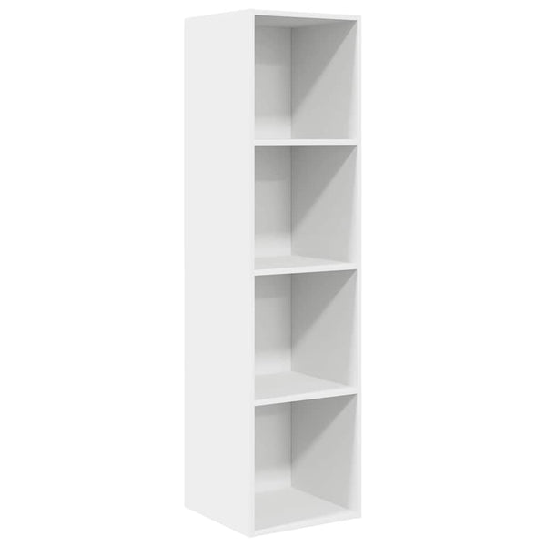 Weißer TV-Wandschrank 37x37x142,5 cm